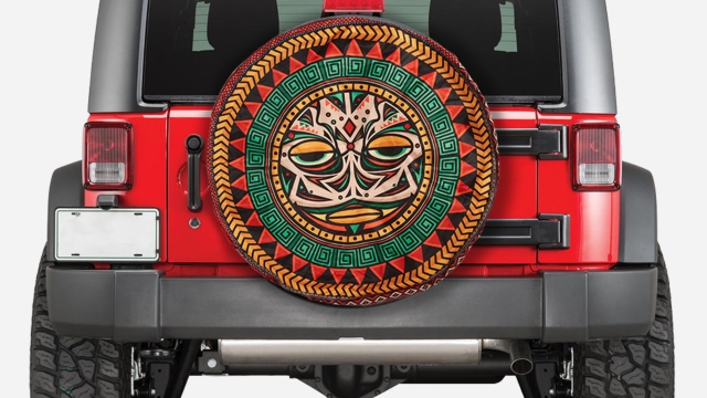 Protect Your Spare Tire in Style: Embrace the Functionality and Elegance of Soft Vinyl Covers!